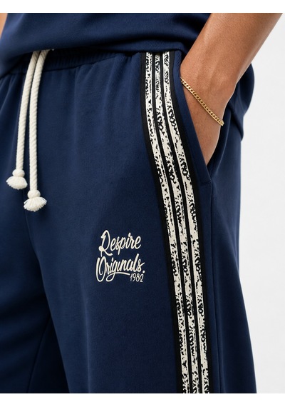 Respire Erkek Originals Şerit Detaylı Regular Fit Eşofman Takımı Lacivert