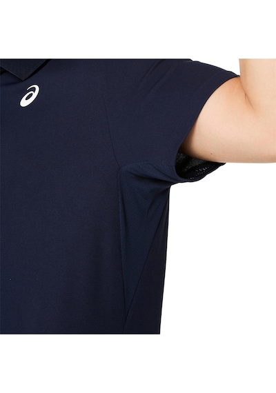 Asics Court Polo Erkek Lacivert Kısa Kollu Tshirt 2041a340-400 Lacıvert