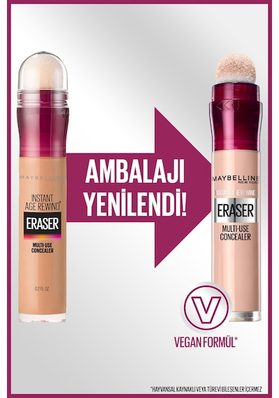 Maybelline New York Instant Eraser Kapatıcı 121 Light Honey
