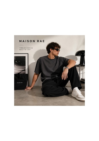 Masion Rae Erkek 5'li Basic Regular Fit Tişört Seti %100 Pamuk Bisiklet Yaka Antrasit Renk
