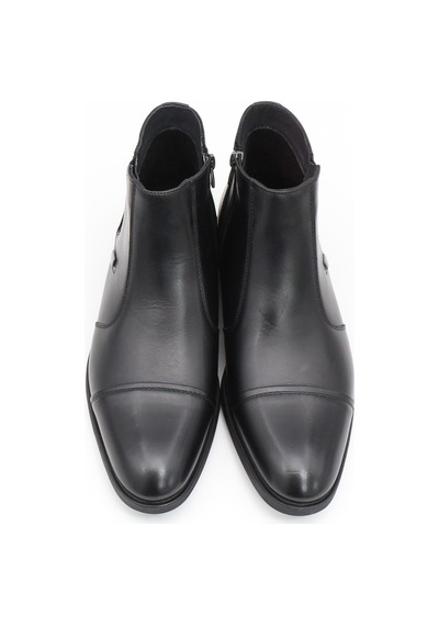 Nesilshoes Nesil Shoes Thrtrk 2302-1 Siyah Hakiki Deri Kauçuk Taban Erkek Bot