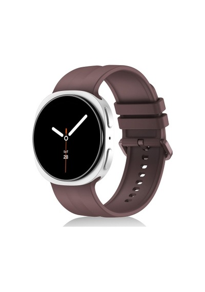 Samsung Galaxy Watch 9 40mm Uyumlu Krd-159 22mm Silikon Kordon - Mor