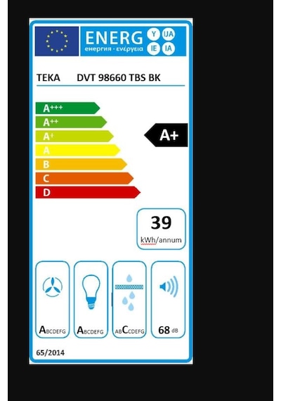 Teka DVT 98660 TBS BK Duvar Tipi Davlumbaz 112930043