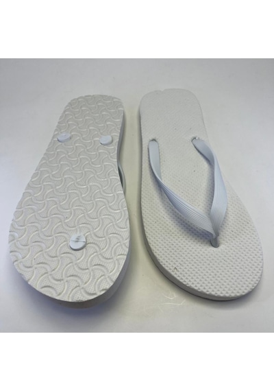 10 Adet Parmak Arası Beyaz Erkek Terlik Eva Taban 14 Mm Flip Flop 44 Numara Resimdeki Renk