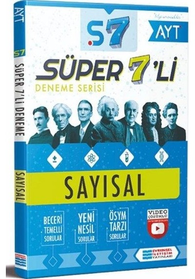 Ayt Süper 7 Li Deneme Sayısal - Evrensel Iletişim Yayınları