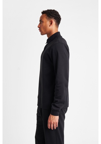 Lescon Erkek Uzun Kol Polo Yaka T-shirt 25s-1262-25n Siyah