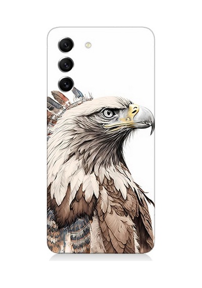 Samsung Galaxy S21 Fe Uyumlu Silikon Kılıf Savaşçı Kartal