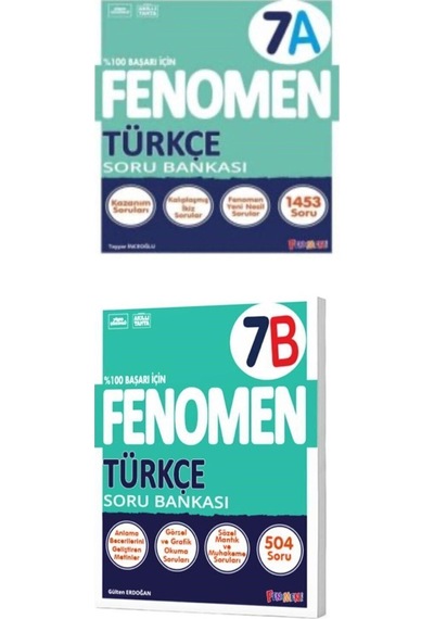 7 Fenomen Yayıncılık Türkçe A + B Soru Bankası