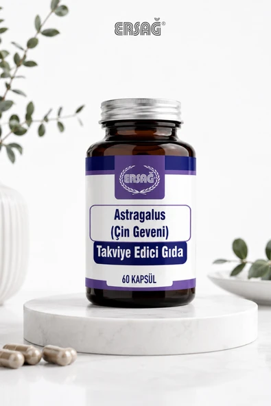Ersağ Astragalus Çin Geveni Ekstraktı Takviye Edici Gıda 60 Kapsül
