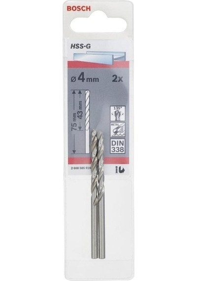 Bosch HSS-G 4.0x75 mm Metal Delme Matkap Ucu 2608585916