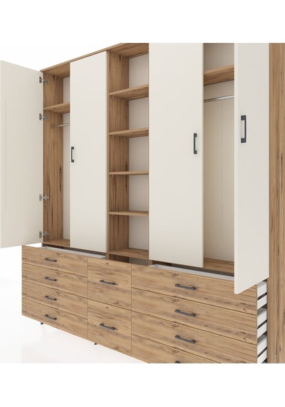 Arges Dolap 9 Raflı 10 Çekmeceli 2 Askılı 220x30x243 Çam-aytaşı/çam Aytası/atlas Çam Arges Dolap 9 Raflı 10 Çekmeceli 2 Askılı 220x30x243 Çam-aytaşı/çam Aytası/atlas Çam
