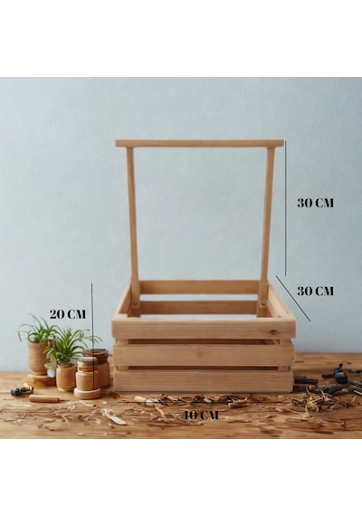 Wooden Destinty Ahşap Kasa - Bebek Kırk Sepeti - Baby Shower S... Ahşap