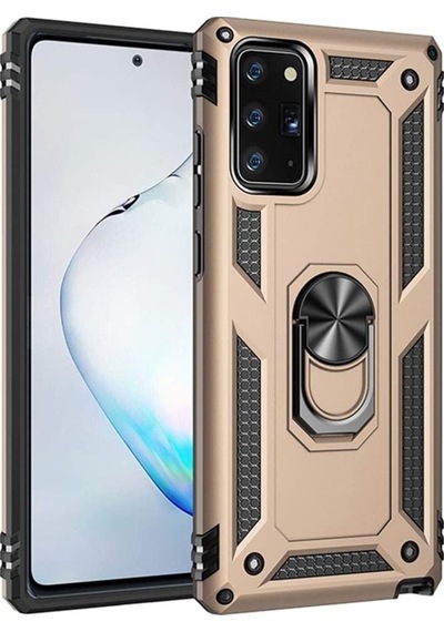 Samsung Uyumlu Galaxy S20 Fe Kılıf Tank Koruma Vega Standlı Yüzüklü Mıkn