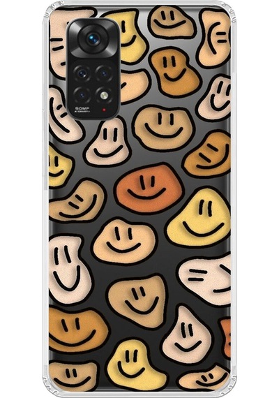 Xiaomi Redmi Note 11 Uyumlu Şeffaf Kılıf Wallpaper 8 Tasarımlı
