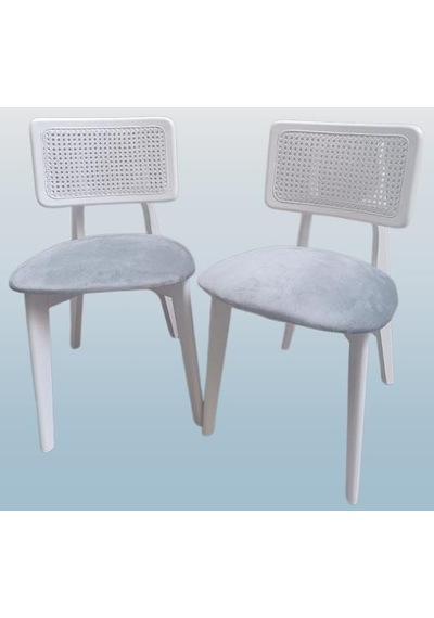 Sandalye Zia Model 90406 Kayın Gövde Modern Tarz Doğal Hasırlı El Yapımı