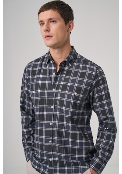 Morven Erkek Lacivert Regular Fit Oduncu Gömlek 25ks004002200 Lacivert Lacivert