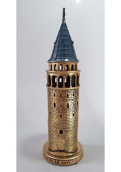 Galata Kulesi Biblo Altın 29 Cm