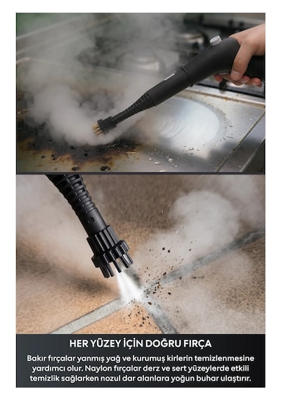 St2 Steamy Ultra Çok Fonksiyonlu Buharlı Temizleyici 2600w 3.5l Su Tankı 4 Bar Basınç