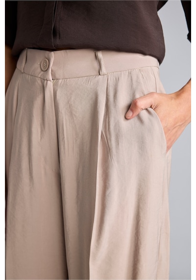 Defacto Wide Leg Cepli Yüksek Bel Geniş Paça Akışkan Pantolon I5523ax26aubg647 Bej-bg647