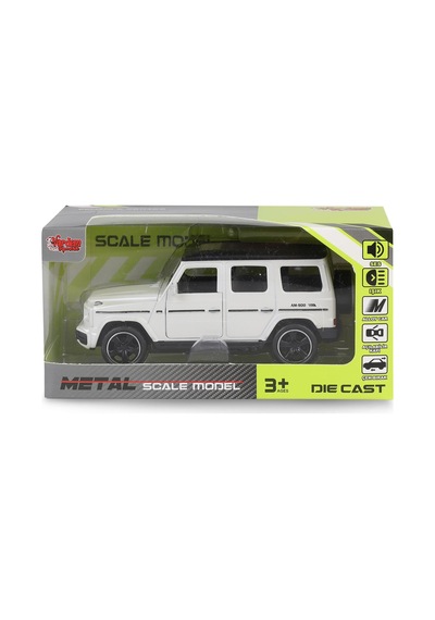 Vardem Kut.çek Bırak 1:32 Işıklı Ve Sesli Metal Jeep - Beyaz