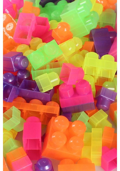 Play Blox 2991 Neon Renkler Mega Blok Seti 133 Parça Pembe Çantalı