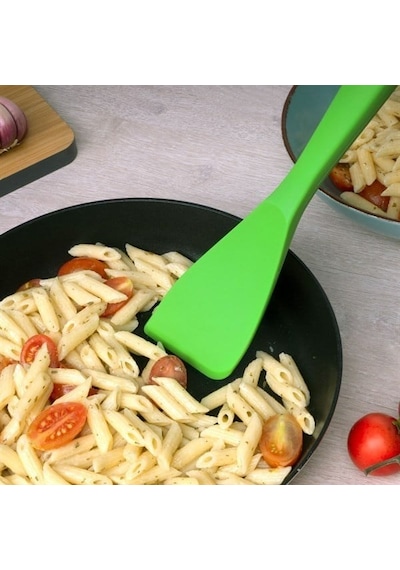 Lurch - Platin Silikon Spatula 28 Cm Yeşil - Yanmaz, Yapışmaz, Bükülmez, Çizmez, Tat Ve Koku Bırakmaz - 240084 Renk