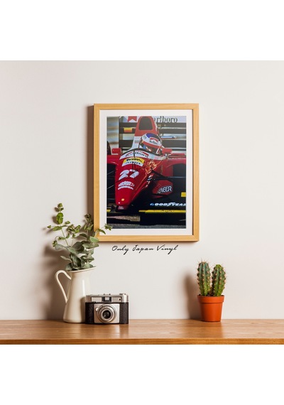 Jean Alesi 20x30 Cm Boyutunda Islak İmzalı Fotoğraf Ömür Boyu Co