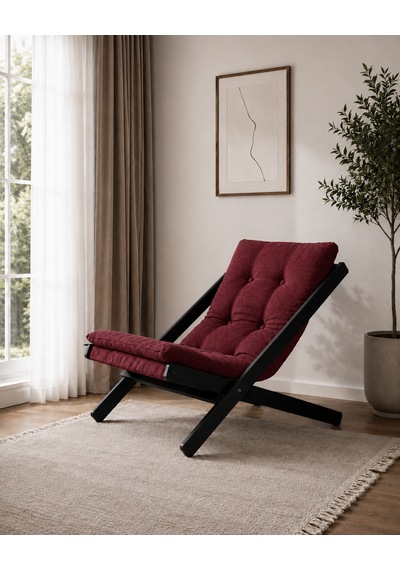 Tekli Dinlenme Koltuğu Berjer Balkon Koltuğu Bahçe Kotuğu Bordo