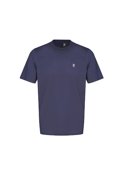 Hummel T-pulse Co Regular Erkek Lacivert Yuvarlak Yaka Tişört Lacivert