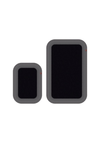 Banyo Paspası Takımı 70x110+50x70 Cm Düz Siyah & Antrasit