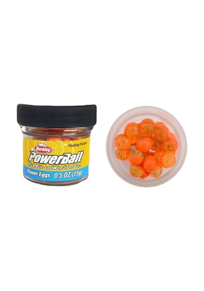 Berkley Powerbait Power Eggs Clear Green Fl Orange Alabalık Top Hamur Yemi 15gr