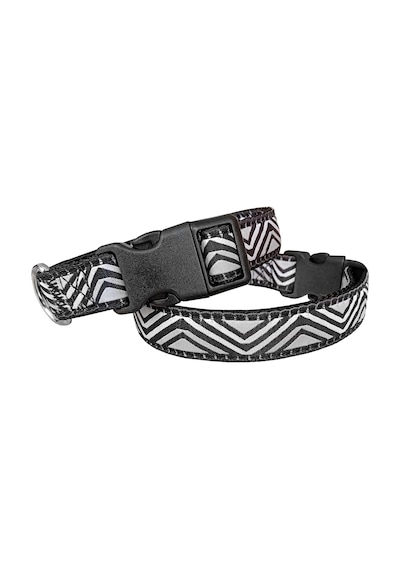 Daa Desenli Dokuma Köpek Boyun Tasması 1,5 Cm X 27-40 Cm Siyah Çok Renkli