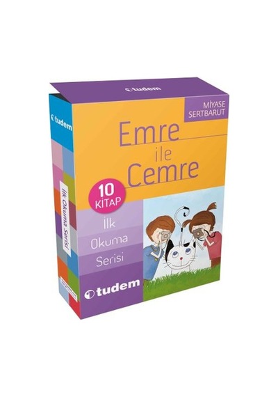 Emre ile Cemre İlk Okuma Serisi-10 Kitap Takım - Miyase Sertbarut - Tudem Yayınları
