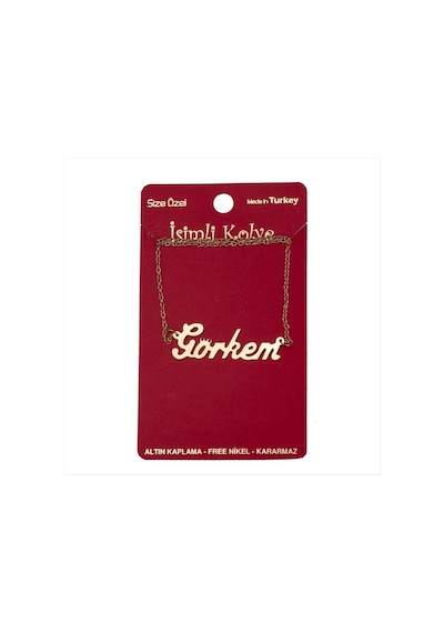 Görkem - 198 - İsimli - Csmo-tex - Kolye -sarı altın