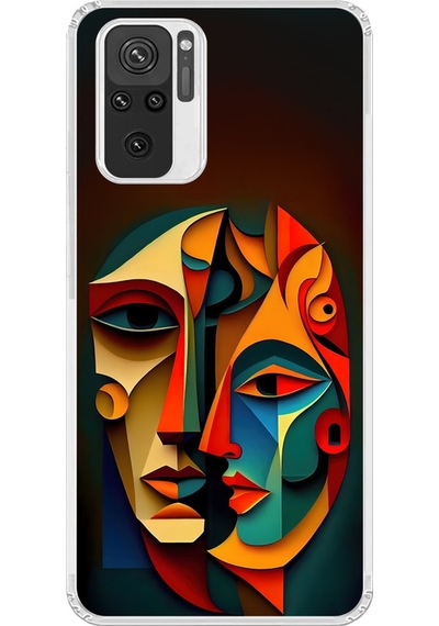 Xiaomi Redmi Note 10s Uyumlu Şeffaf Kılıf Tablo 6 Tasarımlı