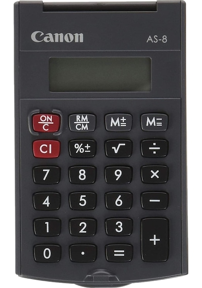 Canon AS-8 Cep Tipi 8 Hane Hesap Makinesi