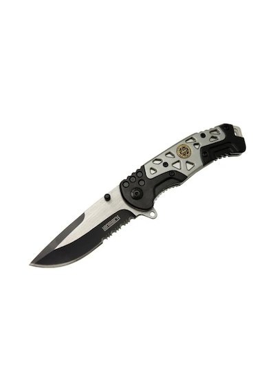 Lanmark Mx10 Gri Testereli Outdoor Çakı 21 Cm - Otomatik, Perçinli Sarı
