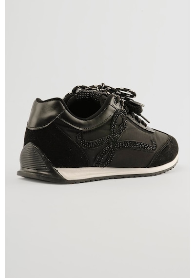 Mubiano Kadın Anorak Sneaker Süet Detaylı Kuş Aksesuarlı Bağcıklı Spor Ayakkabı Aquila Siyah Siyah Mubiano Kadın Anorak Sneaker Süet Detaylı Kuş Aksesuarlı Bağcıklı Spor Ayakkabı Aquila Siyah Siyah
