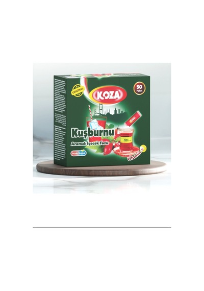 Koza Tek İçimlik Kuşburnu Aromalı Toz İçecek 50'li 0.75 LT - 2.5 LT - 12 KG
