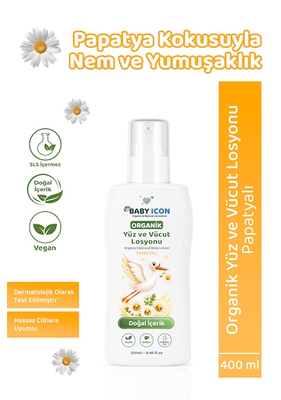 Doğal Vegan Papatyalı Yüz Ve Vücut Losyonu 200 Ml