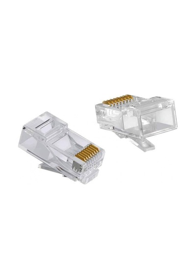 Rj45 Cat6 Ethernet Konnektör Soketi 100 Adet