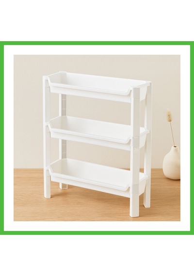 Vaveni 3 Katlı Sepet Organizer Raf Ünitesi 465x145x500 Mm Arz Çok Renkli