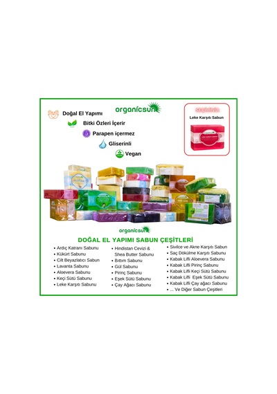Organicsun Leke Karşıtı Sabun 3 x 140 G