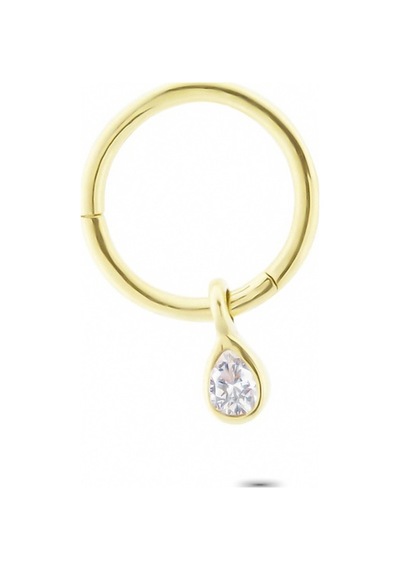 Glorria Altın Damla Halka Piercing