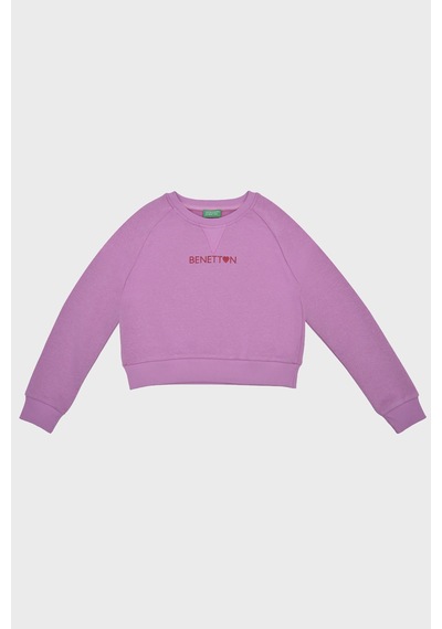 United Colors Of Benetton Kız Çocuk Sweat Bntg21543 Leylak Leylak