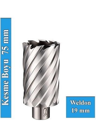 3Keego 27 x 75 mm HSS Uzun Manyetik Matkap Ucu SHC75
