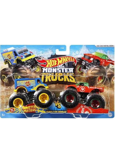 FYJ64 Hot Wheels Monster Trucks Güçlü İkili 1:64 Arabalar