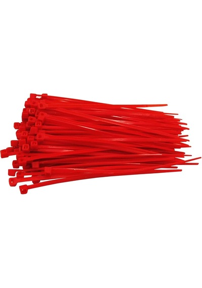 Ramart 3,6x300 Kablo Bağı Kırmızı 100 Paket 10.000 Adet 3.6x300 Kablo Bağı