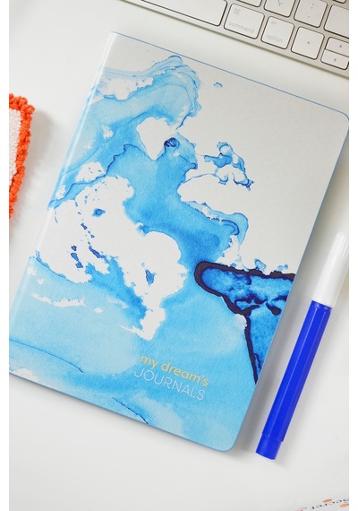 Victoria's Journals Smyth Art Esnek Kapak Vegan Deri Defter .a5 192 Sayfa, 80 Gr. Ivory, Kenar Renkli