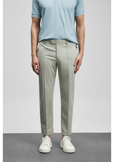 Lufian Sam Smart Erkek Chino Pantolon Slim Fit Bej Bej 111190370100550